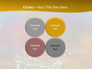 Splash Blue Background PowerPoint Template