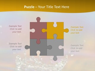 Splash Blue Background PowerPoint Template