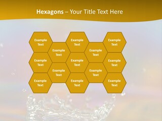 Splash Blue Background PowerPoint Template