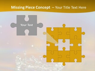 Splash Blue Background PowerPoint Template