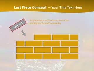 Splash Blue Background PowerPoint Template