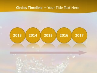 Splash Blue Background PowerPoint Template