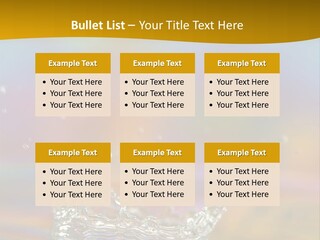 Splash Blue Background PowerPoint Template