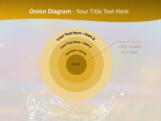 Splash Blue Background PowerPoint Template