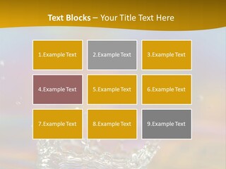 Splash Blue Background PowerPoint Template