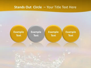 Splash Blue Background PowerPoint Template