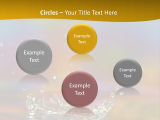 Splash Blue Background PowerPoint Template