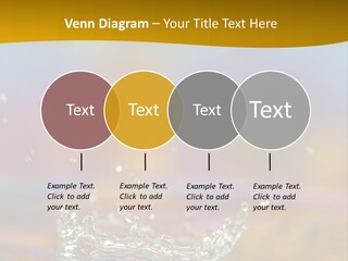 Splash Blue Background PowerPoint Template