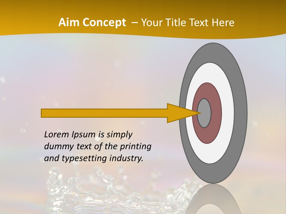 Splash Blue Background PowerPoint Template