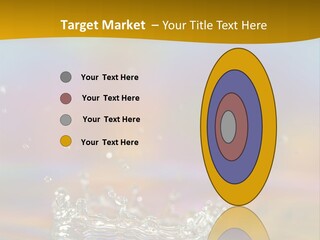 Splash Blue Background PowerPoint Template