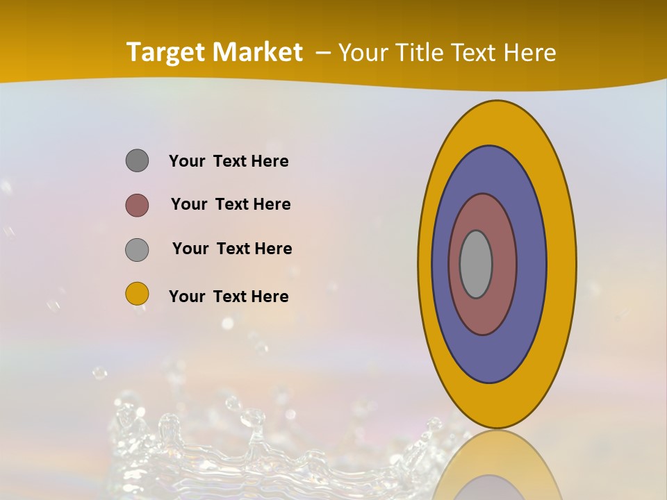 Splash Blue Background PowerPoint Template
