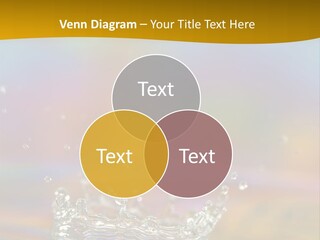 Splash Blue Background PowerPoint Template