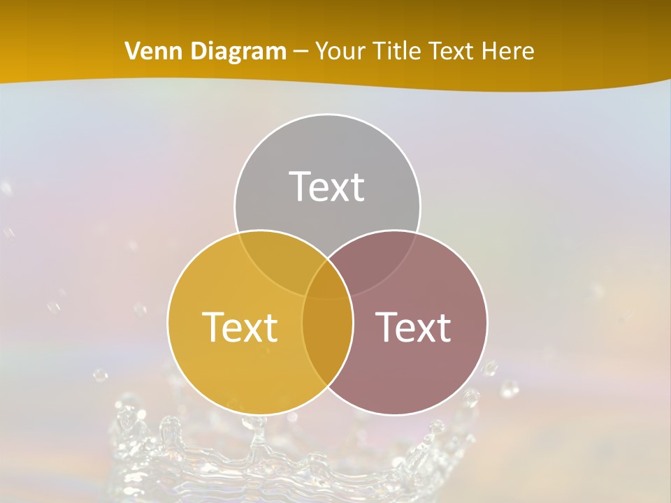 Splash Blue Background PowerPoint Template