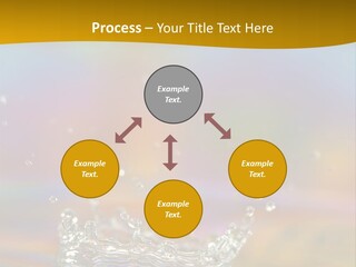 Splash Blue Background PowerPoint Template