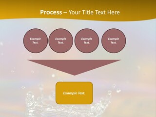 Splash Blue Background PowerPoint Template
