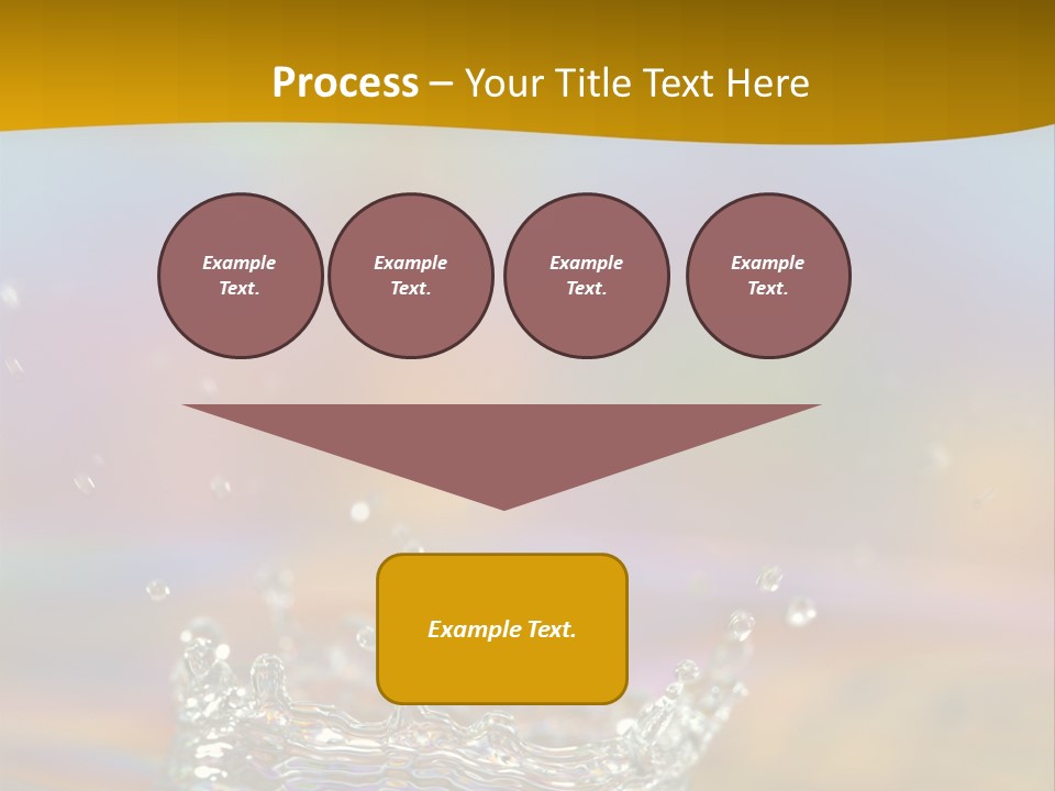 Splash Blue Background PowerPoint Template