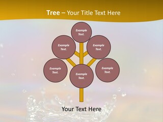 Splash Blue Background PowerPoint Template