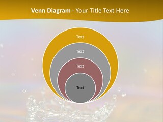 Splash Blue Background PowerPoint Template