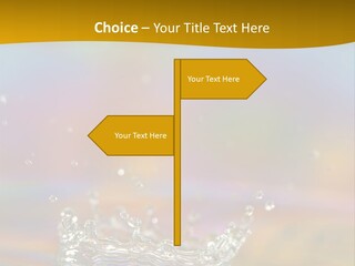 Splash Blue Background PowerPoint Template