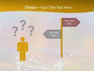 Splash Blue Background PowerPoint Template