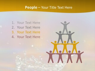 Splash Blue Background PowerPoint Template