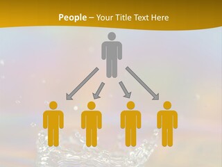 Splash Blue Background PowerPoint Template