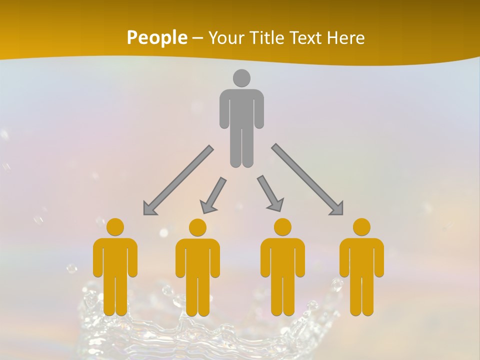 Splash Blue Background PowerPoint Template