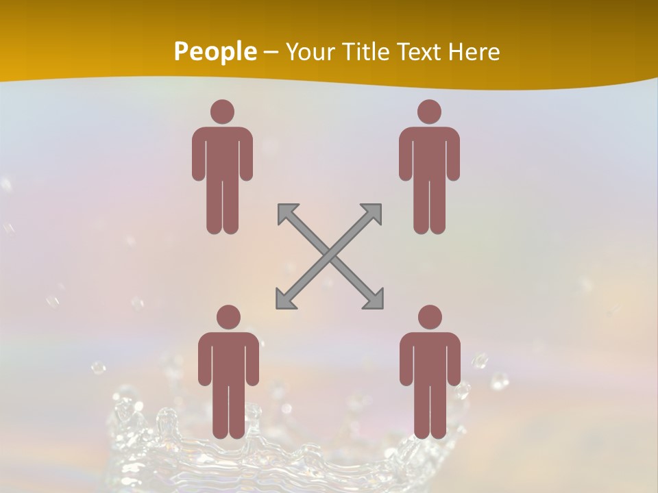 Splash Blue Background PowerPoint Template