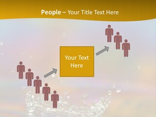 Splash Blue Background PowerPoint Template