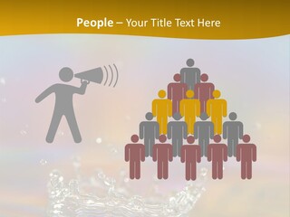 Splash Blue Background PowerPoint Template