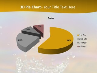 Splash Blue Background PowerPoint Template