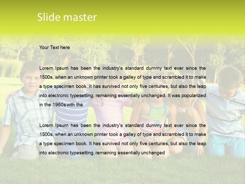 Fun Cheerful Embracing PowerPoint Template