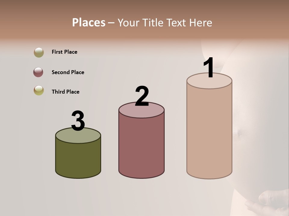 Hold Abdomen Young PowerPoint Template