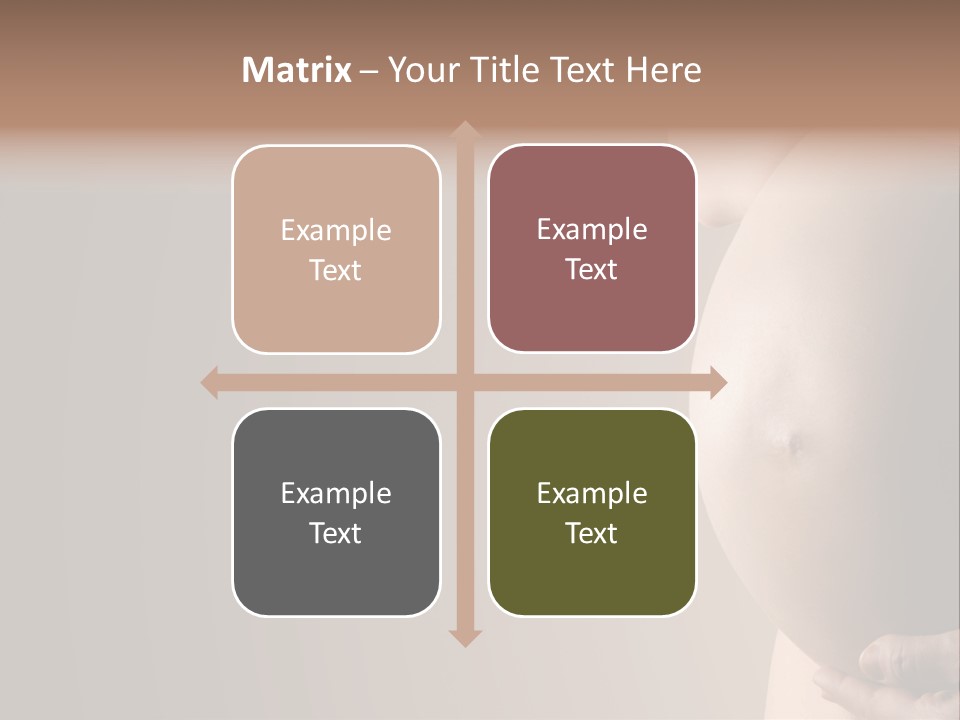 Hold Abdomen Young PowerPoint Template