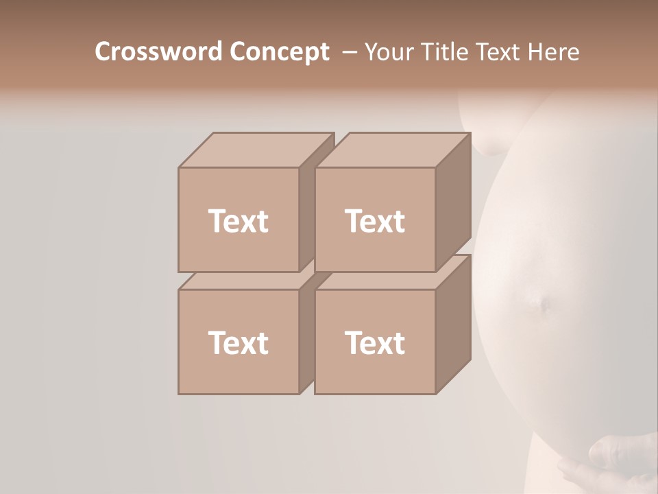 Hold Abdomen Young PowerPoint Template