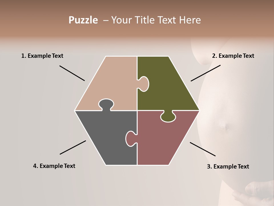 Hold Abdomen Young PowerPoint Template