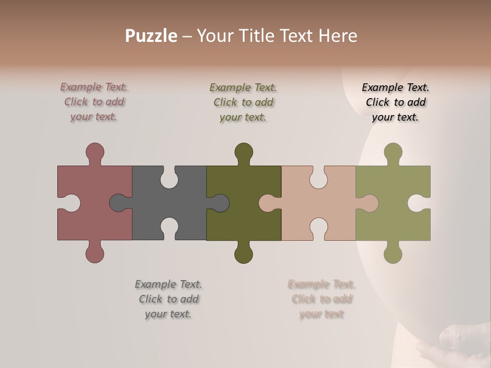 Hold Abdomen Young PowerPoint Template