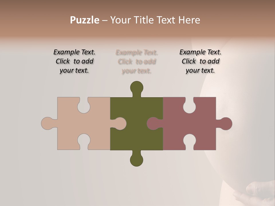 Hold Abdomen Young PowerPoint Template