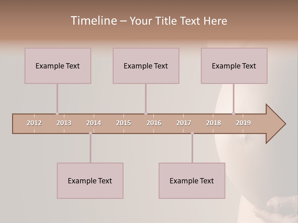 Hold Abdomen Young PowerPoint Template