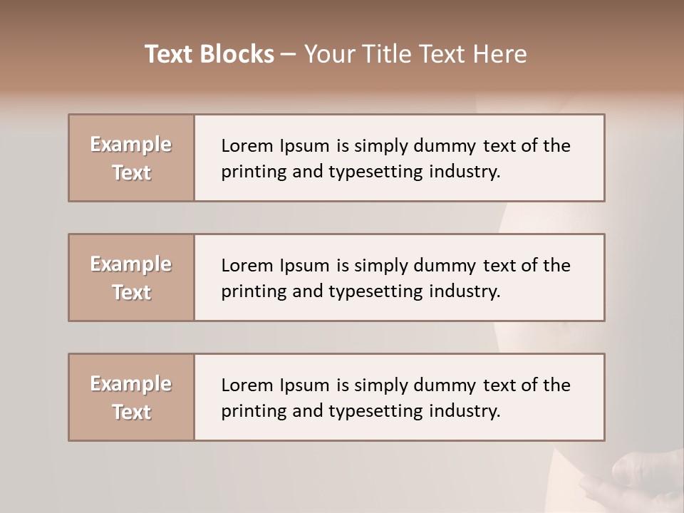 Hold Abdomen Young PowerPoint Template