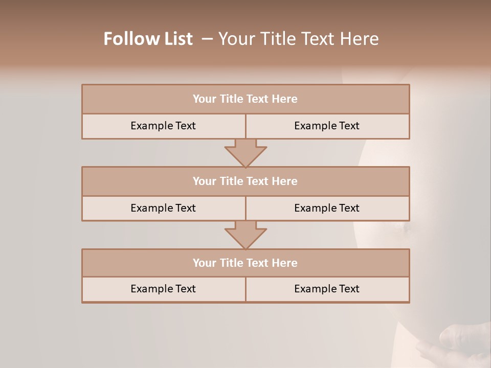 Hold Abdomen Young PowerPoint Template