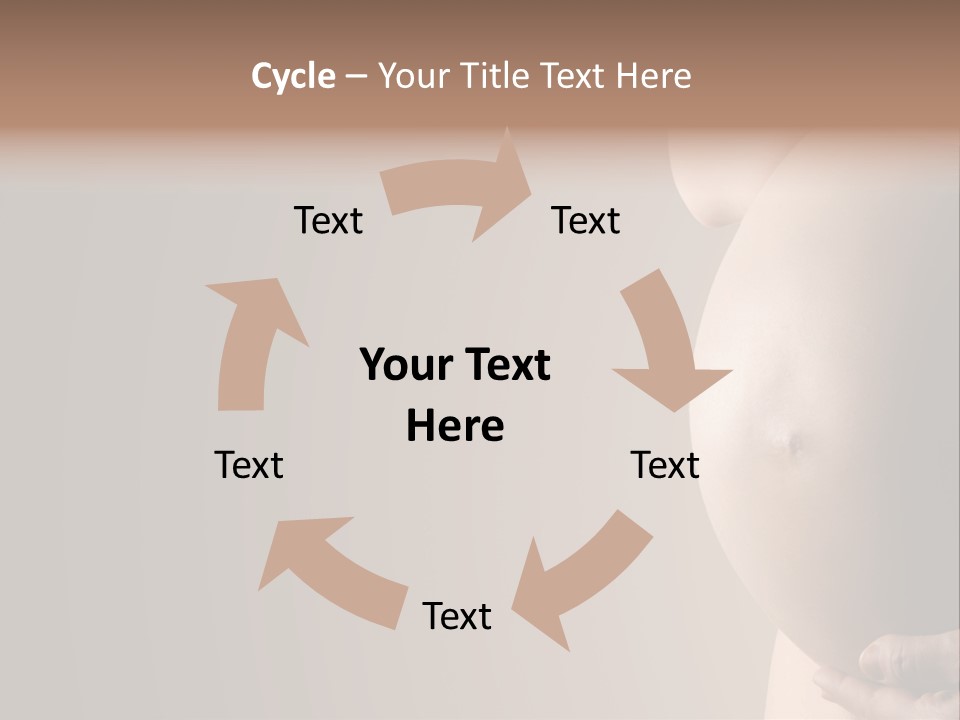 Hold Abdomen Young PowerPoint Template