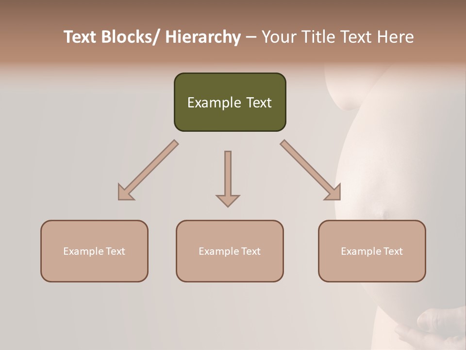 Hold Abdomen Young PowerPoint Template