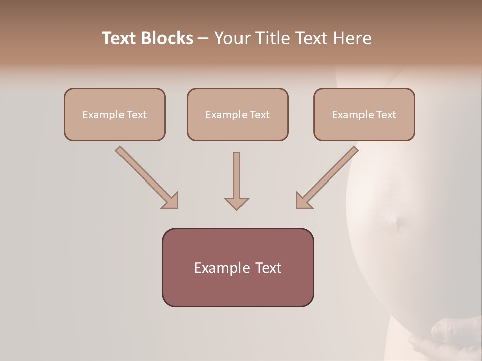 Hold Abdomen Young PowerPoint Template