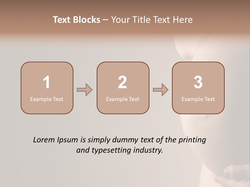 Hold Abdomen Young PowerPoint Template
