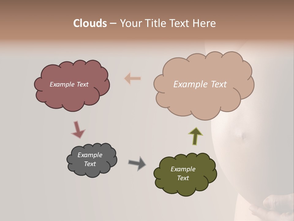Hold Abdomen Young PowerPoint Template