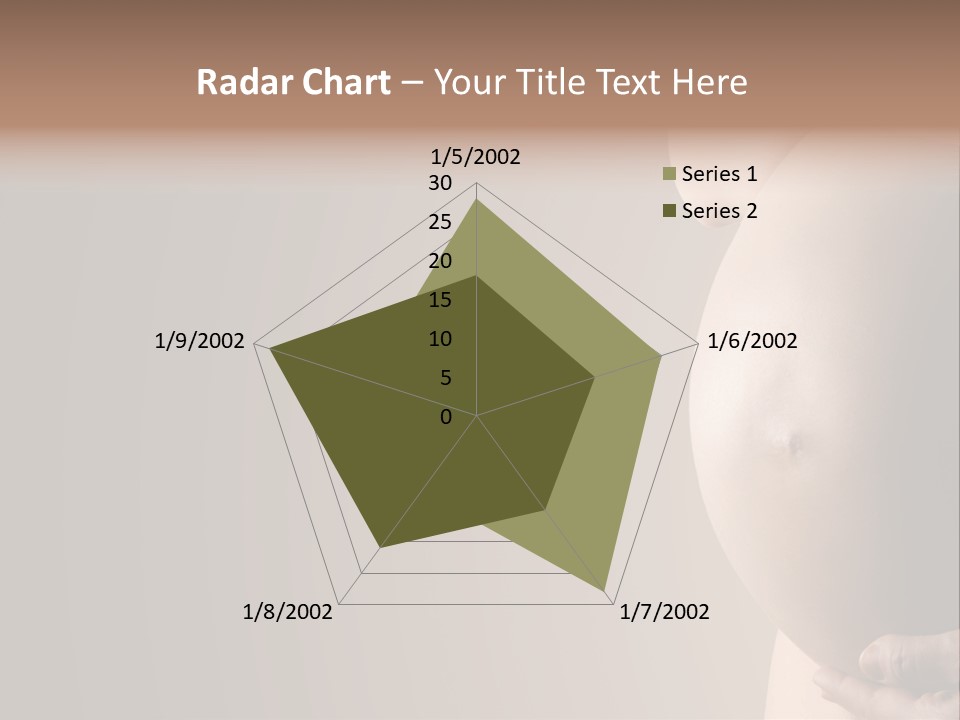 Hold Abdomen Young PowerPoint Template