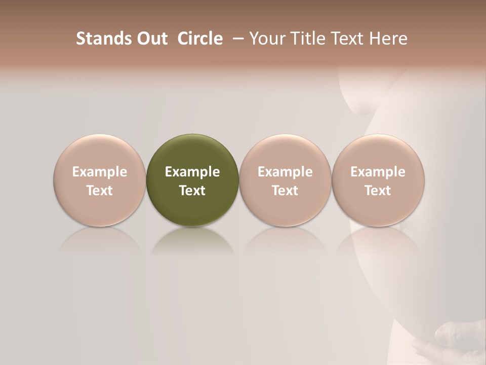 Hold Abdomen Young PowerPoint Template