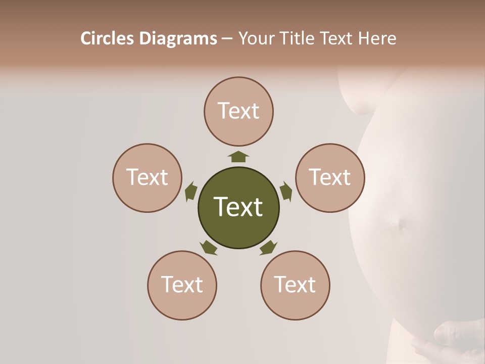 Hold Abdomen Young PowerPoint Template