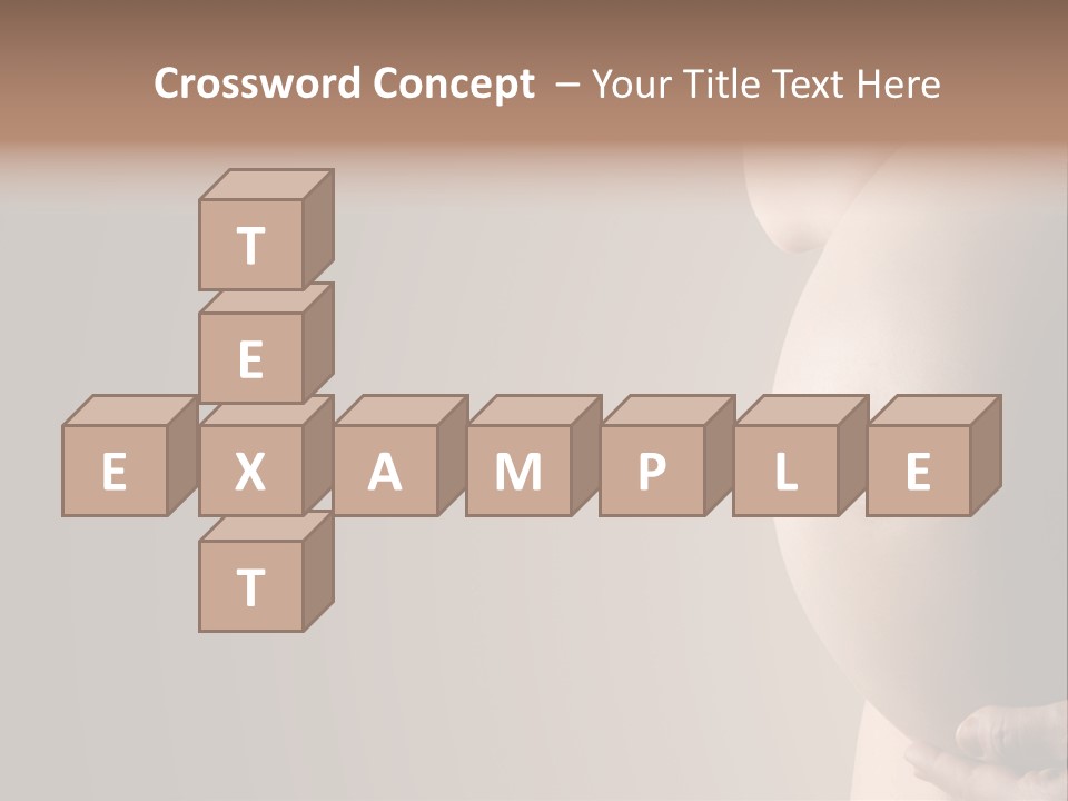 Hold Abdomen Young PowerPoint Template